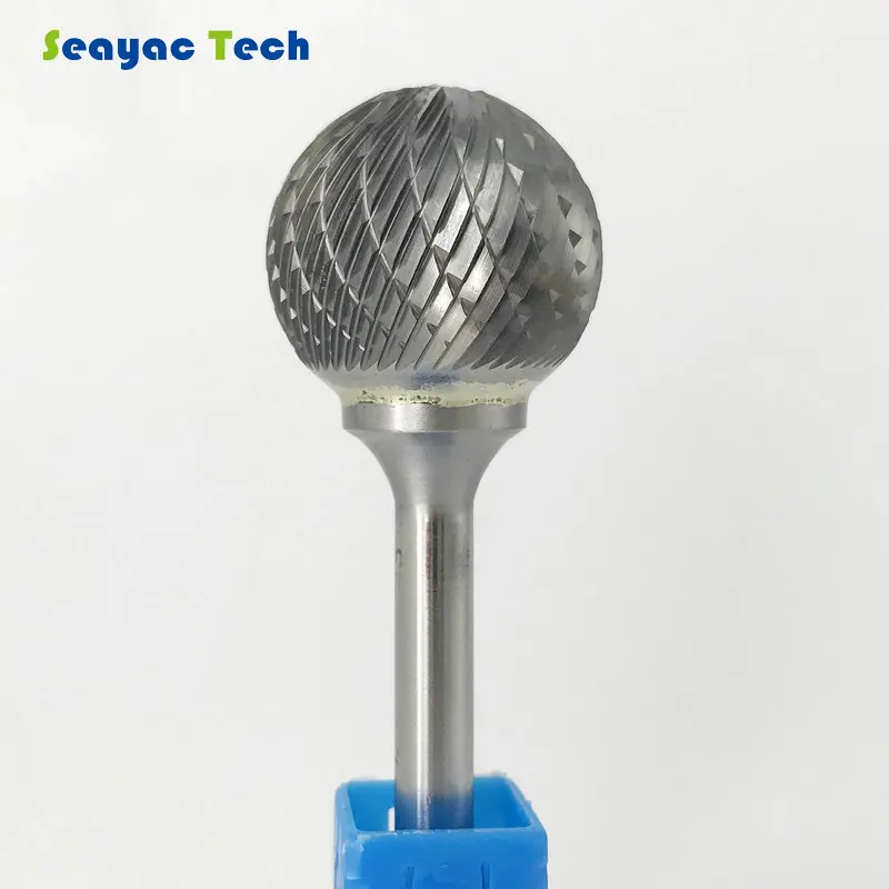 Grinding Head D-type double edge Slot Ball Head Milling Cutter Carbide Tungsten Steel for Wood and aluminium working