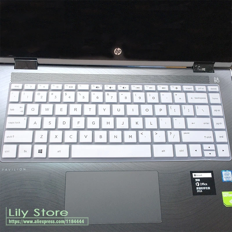 white Силиконовая защитная накладка на клавиатуру для ноутбука Hp 240 G6 245 G6/Hp 246 G6 для павильона X360 14 Ba100tx/Ba101tx 14 Bf110tx - Color: white