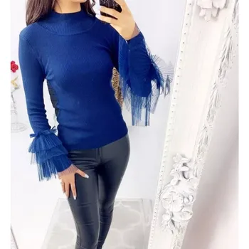 

New Arrival Ladies Jumper Pullover Tops Blouse Knitwear Womens Loose Knit Sweater