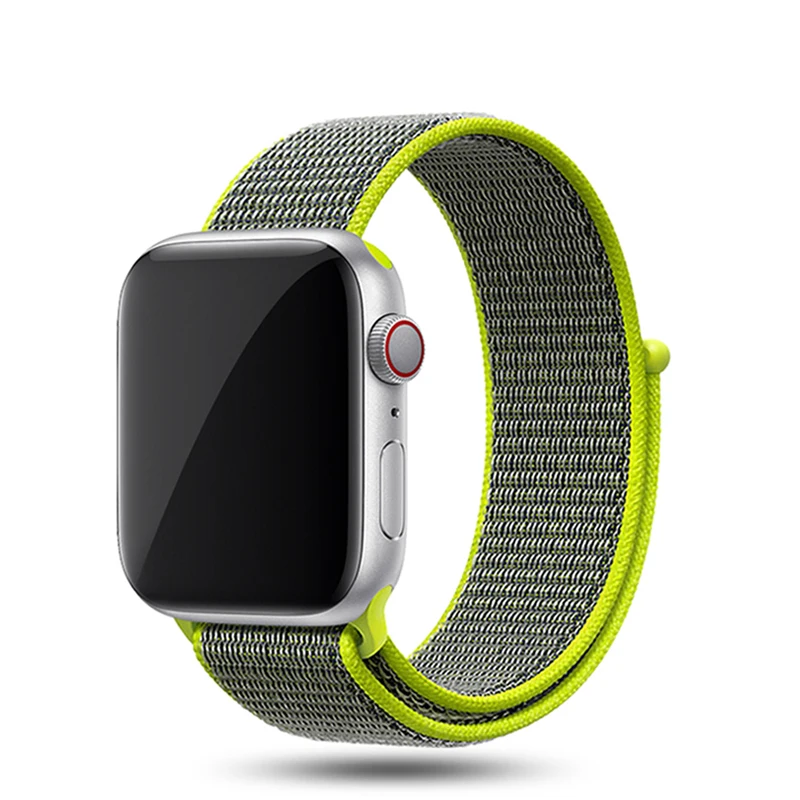 color2 Ремешок для Apple Watch, ремешок для Apple Watch 5, 4, 3, ремешок 44 мм/40 мм, спортивный ремешок Iwatch 5, 42 мм, 38 мм, нейлоновый ремешок для часов Correa Pulseira - Цвет ремешка: color2