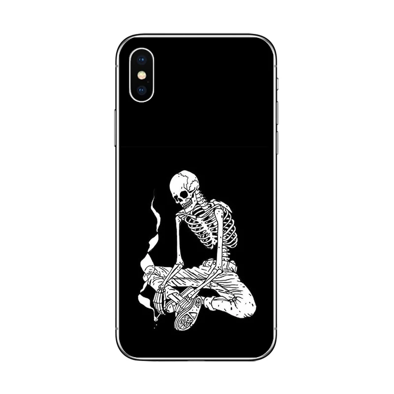 Cicibers Забавный сатанический Череп Мягкий силиконовый чехол для телефона iphone 7 8 6 S