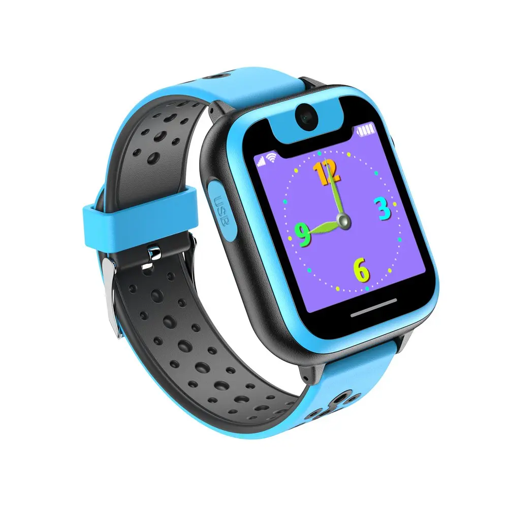S6 Touch Screen GPS Location Flashlight Camera Kids Game Children Smart Watch SOS Emergency Alarm Low-power Alarm