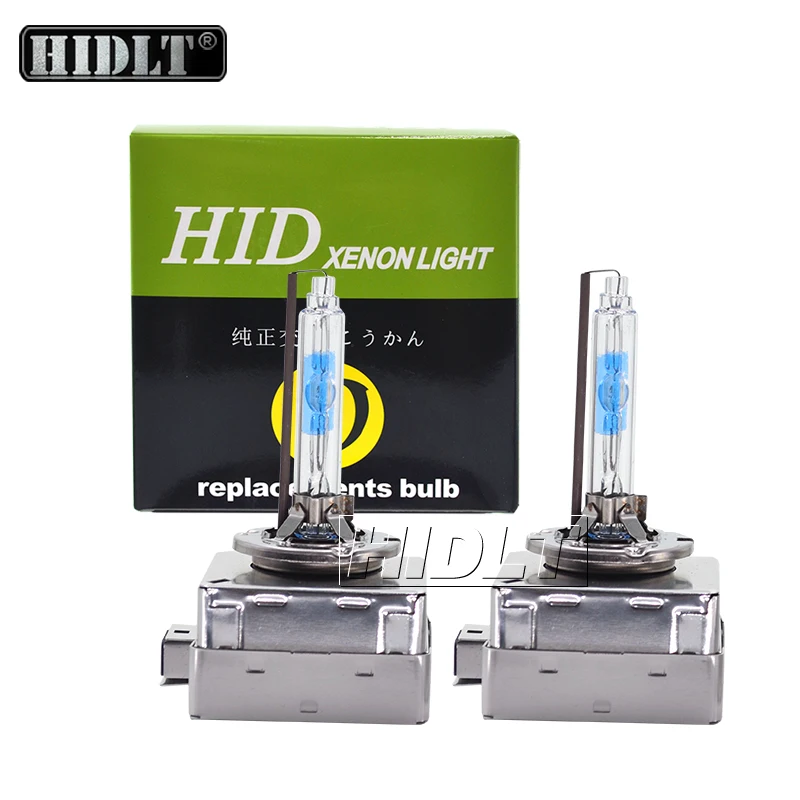 HIDLT 2PCS High Bright 35W D1S 5500K D3S 55W Xenon Bulbs For D1 D3 Car Headlight HID Ballast Kit With All Metal Base Protection (2)