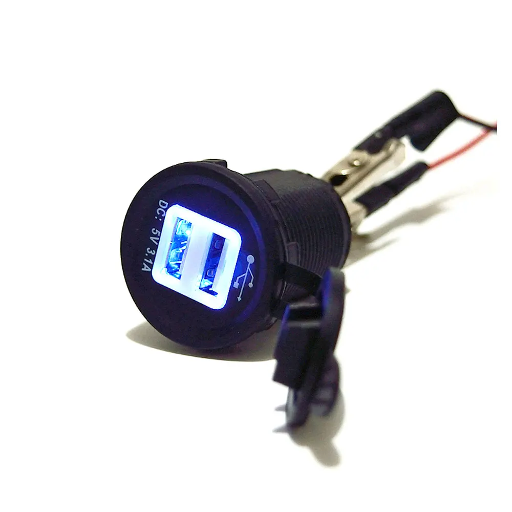 Скидка 5v 3.1A двойной usb порт для зарядки t мотоциклов автомобилей домов на колесах