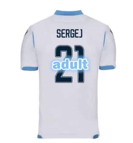 Biancocelesti camisetas camiseta de casa lejos Immobile Sergej трикотажные изделия alta calidad Lazio 19 20 Camiseta - Цвет: custom