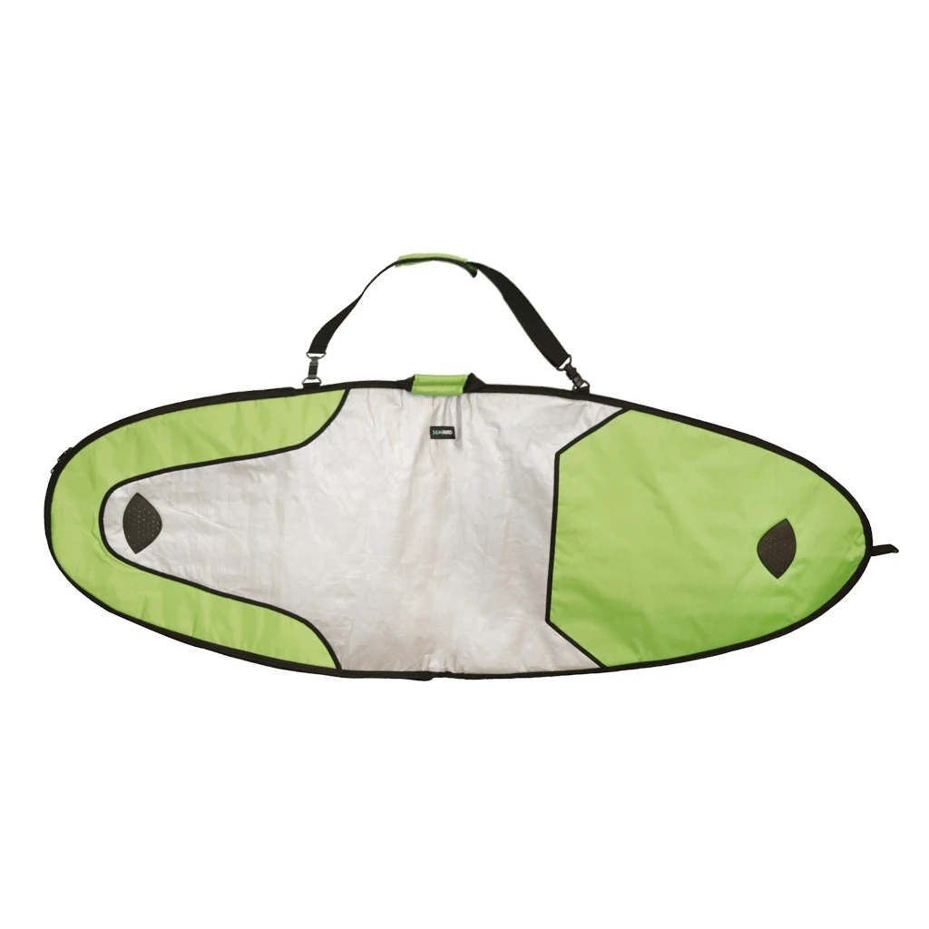 Портативная сумка для серфинга, сумка для путешествий, Лонгборд, одиночная, 7 футов, с подкладкой, SUP, чехол, держатель и плечевой ремень - Цвет: Green