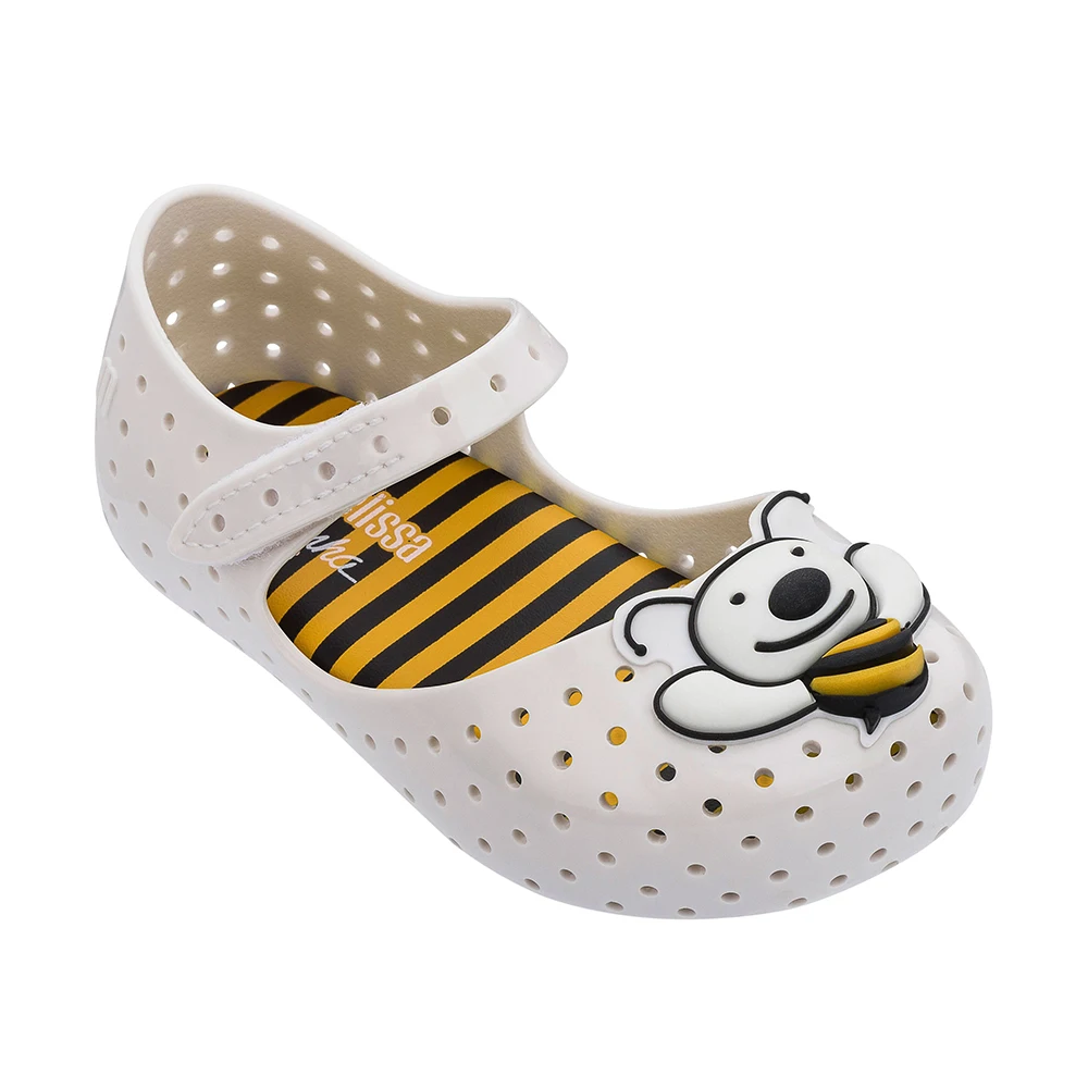 Г., новые мини-сандалии Melissa из прозрачного пластика сандалии для девочек с мультяшным принтом дышащая обувь для девочек обувь melissa 13,8-18,8 см - Цвет: White