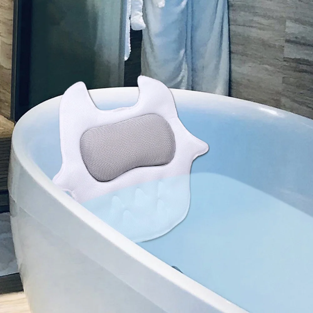 SPA Bath Pillow Non Slip Bathtub Headrest Soft Waterproof Bath Pillows