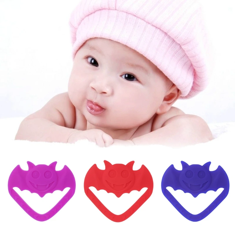 

Baby Teether Silicone Bat Animals Teething Toys Necklace Newborn Chewing Nursing DXAD