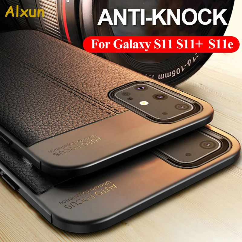 Чехол Alxun для Samsung Galaxy S20 Plus кожаный роскошный мягкий Ультрамодный ударопрочный