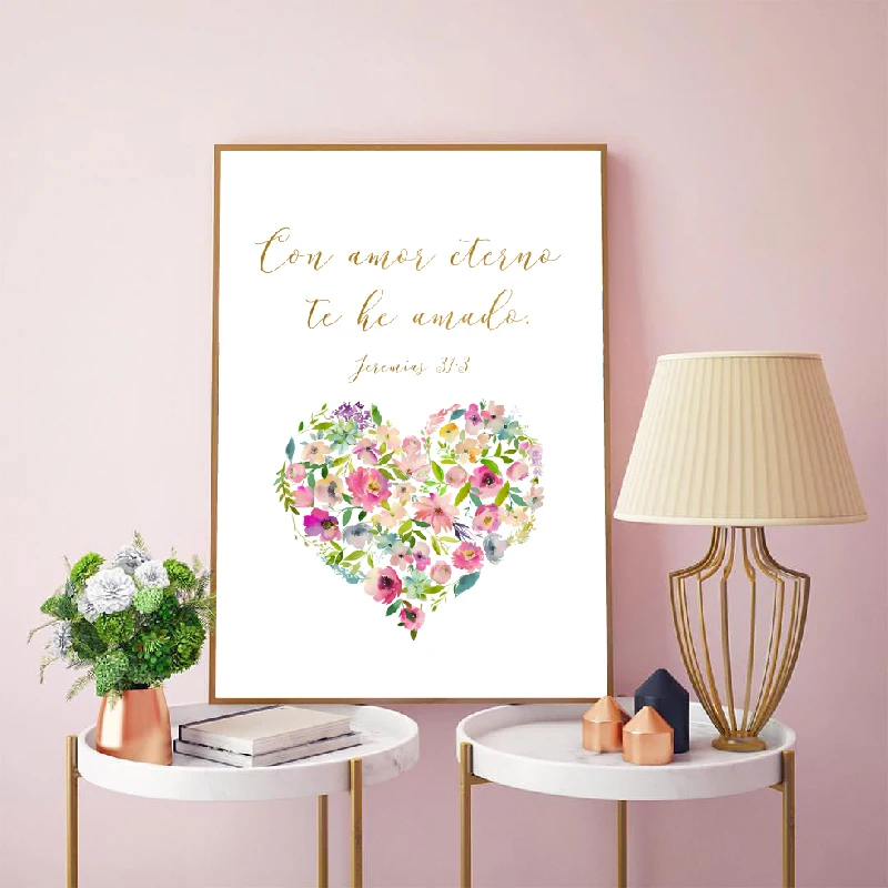 Spanish-Bible-Verse-Love-Quote-Print-Flower-Art-Canvas-Painting-Picture-Scripture-Poster-Nursery-Baby-Room (1)