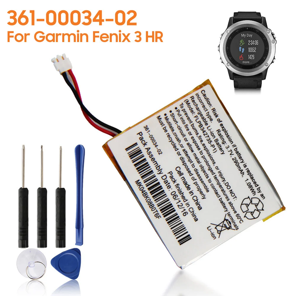 Original Replacement Battery 361 00034 02 For Garmin Fenix 3 Fenix3 F3