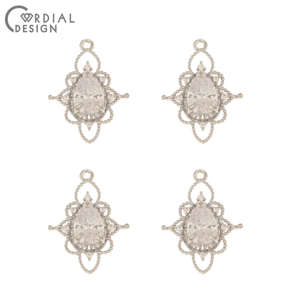 Cordial Design 50Pcs 16*21MM Jewelry Accessories/DIY Making/Earrings Pendant/Connector/Hand Made/Jewelry Findings & Components - cordial