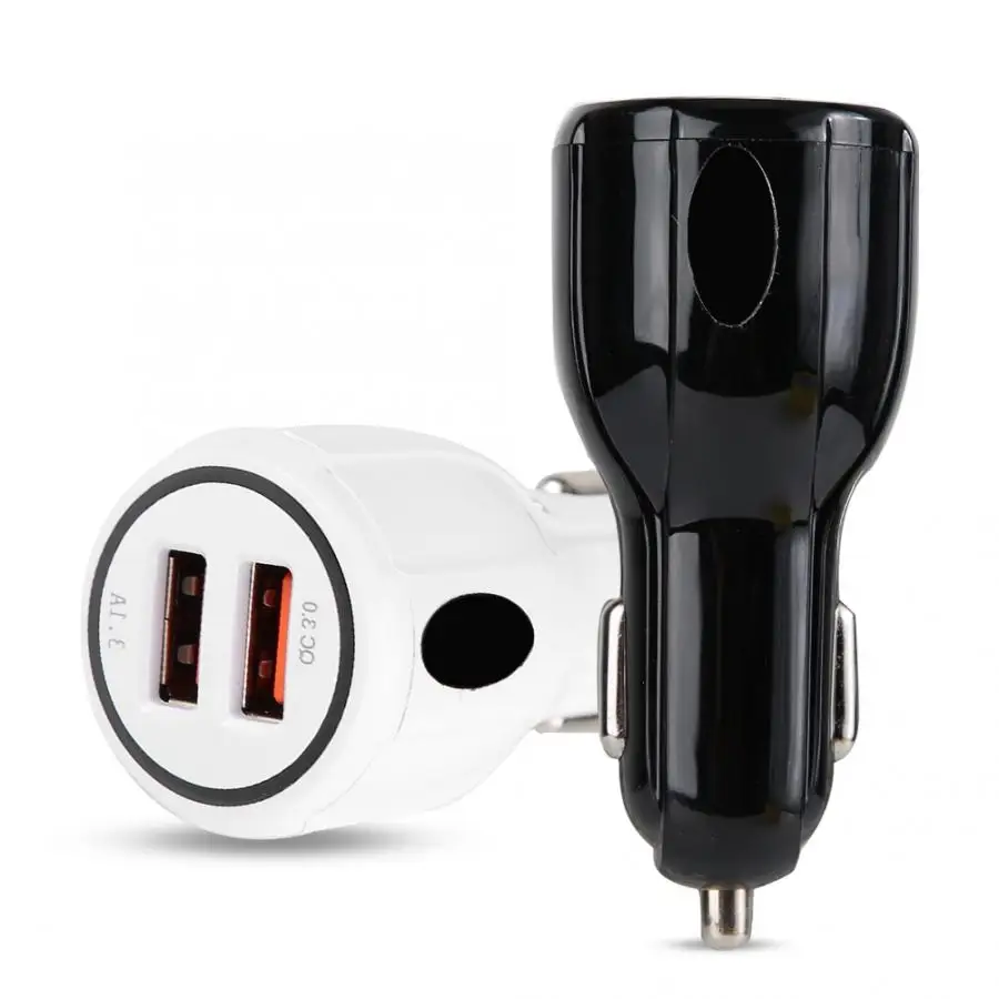 Mini Dual Outputs USB3.0 Car Fast Charger Adapter for Samsung for IPhone 4 for IPhone 4s