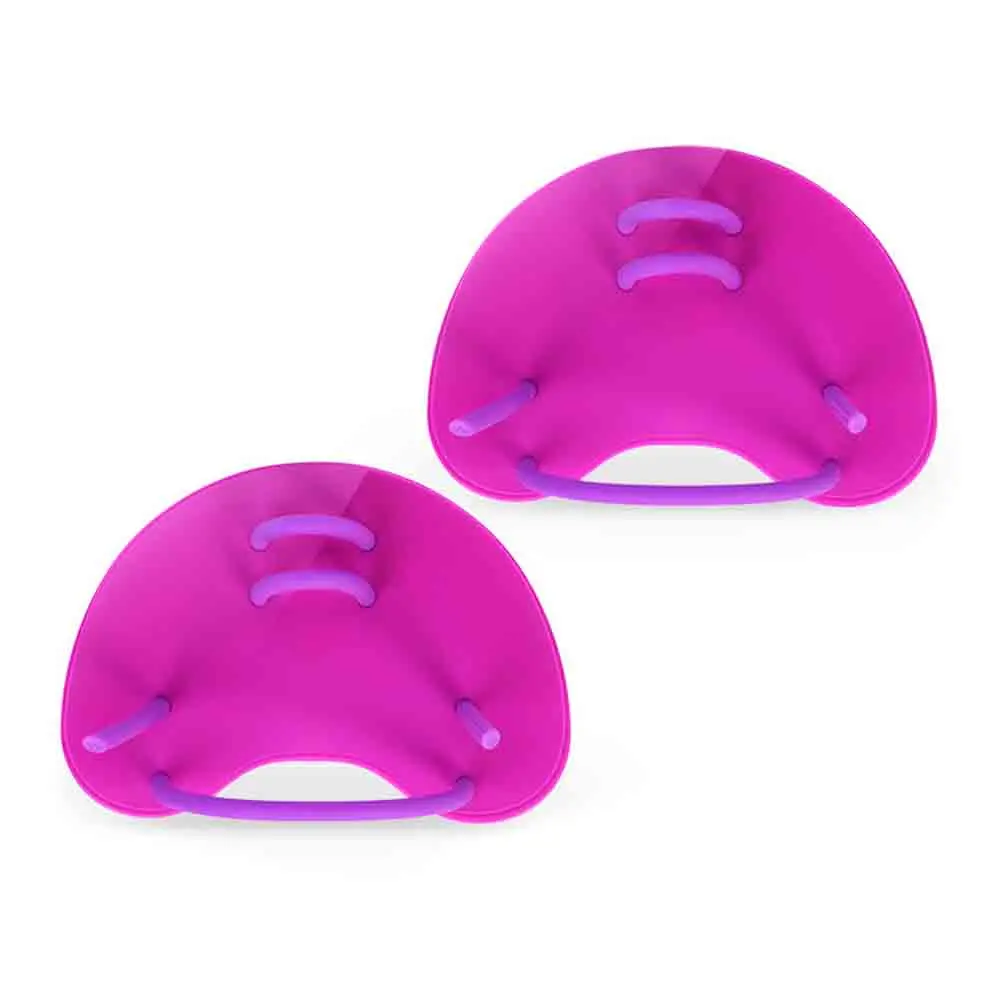 Hot Swimming Hand Paddles Fins Adjustable Swim Training Hand Paddles Water Sports Hand Paddles for Adults/Children - Цвет: pink