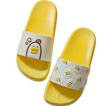 

Summer Slides Woman Cartoon Slippers Cute Beach Home Slippers Slip On Sandals Men Shoes Bothe Flip Flops Women Shoes