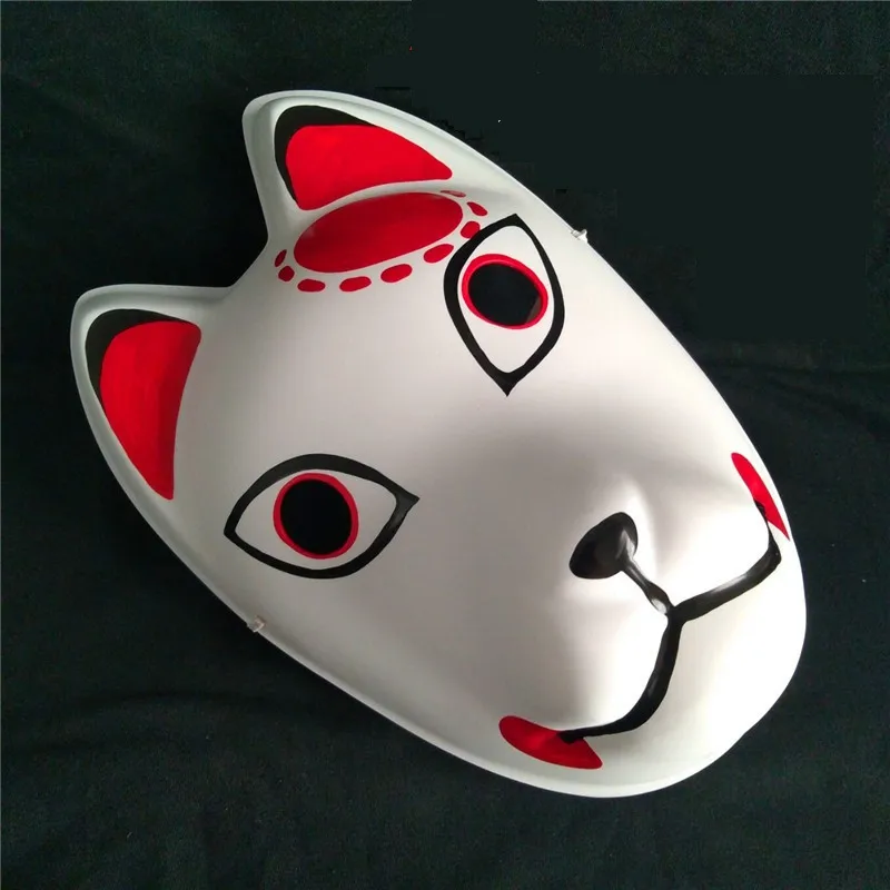 4 Types Anime Demon Slayer: Kimetsu no Yaiba Kamado Tanjirou Cosplay Mask Makomo Mask Sabito Mask PVC Fox Mask Handmade