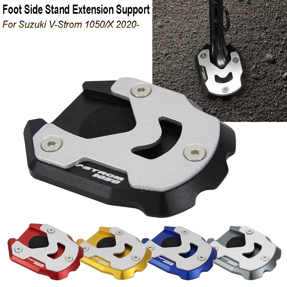 

Motorcycle Accessories Kickstand Sidestand Stand Extension Enlarger Pad CNC For SUZUKI DL1050 V-Strom DL1050XT VStrom 2020-