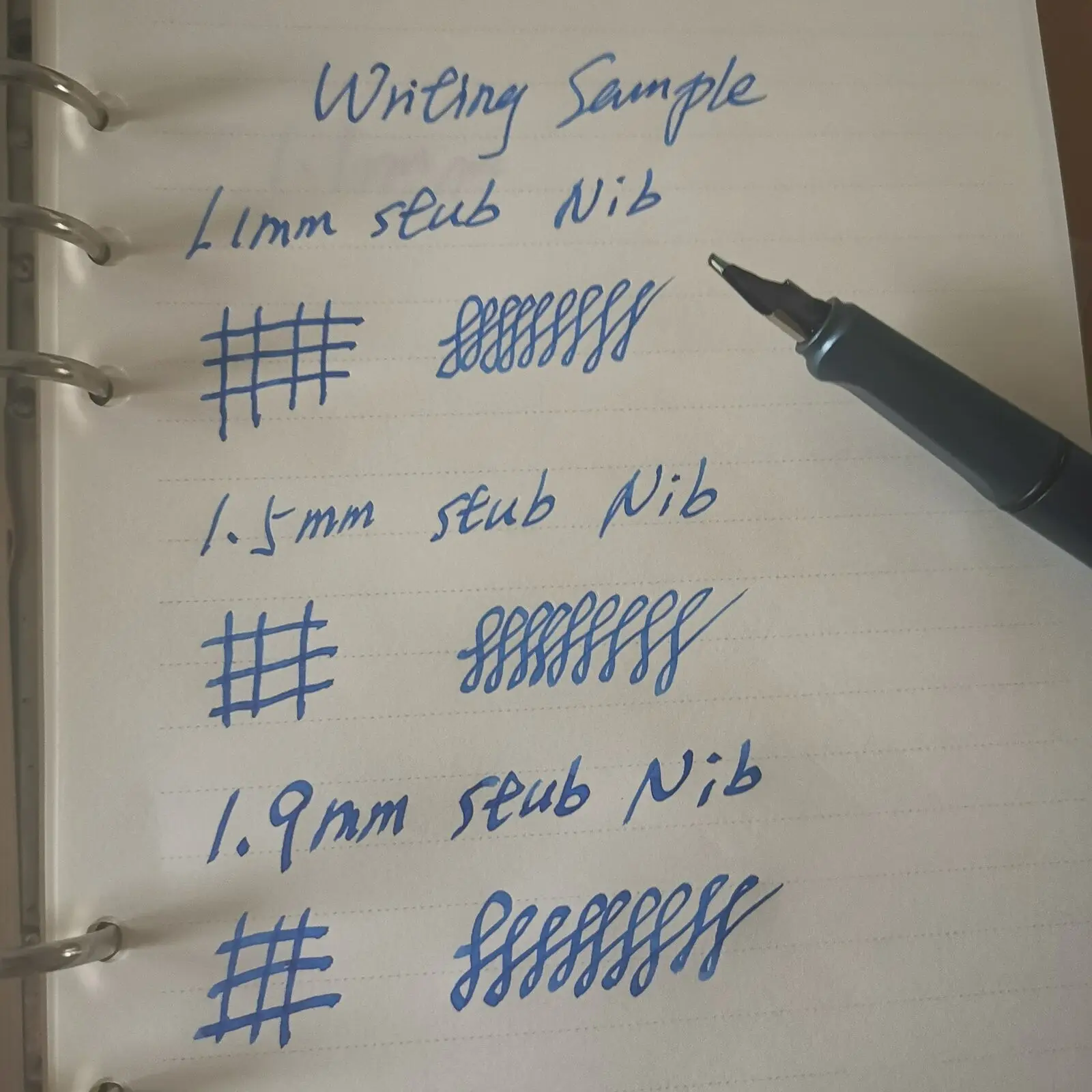 1.1mm/1.5mm/1.9mm 만년필 스텁 펜촉 또는 LAMY Safari/Wing Sung 3008/Hero 359 잉크 펜 문구 사무용 필기구