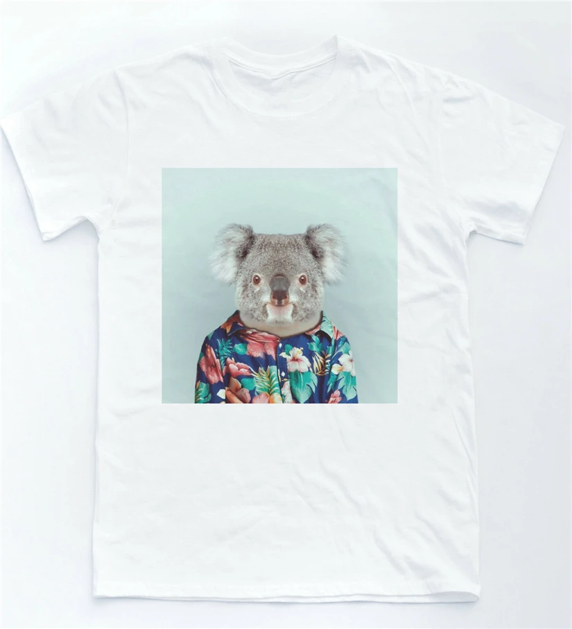Футболка Koala Selfie винтажный цветочный узор забавная футболка Инди Ретро животные