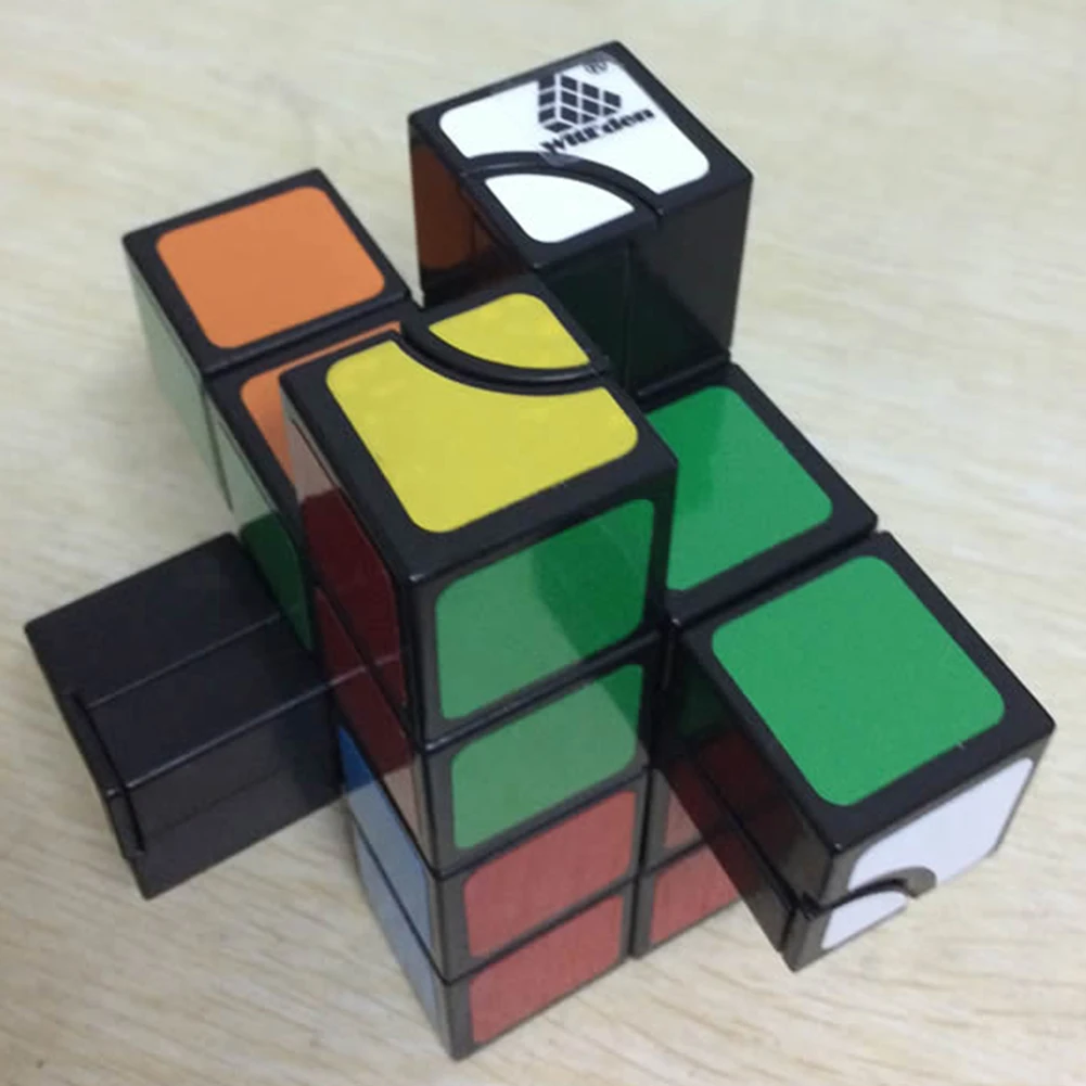 2x2x4 Crazy Cuboid магический куб из ПВХ стикер головоломка твист головоломка игрушка для начинающих опытных Cubers черный
