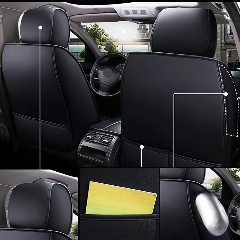  Pu Leather Car Seat Cover Covers for Automobile for Geely Atlas Boyue Emgrand X7 Geeli Emgrand Ec7 