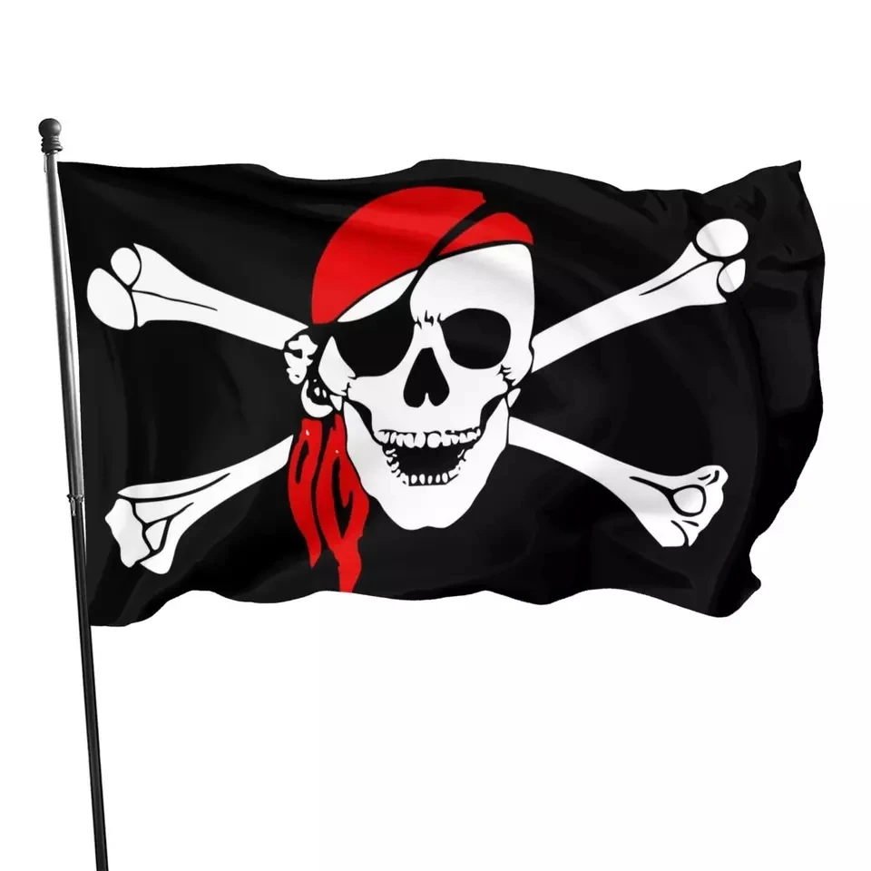 Pirates Skull Flag Banner Movie Cartoon Home Decoration Hanging Flag  90x150cm - AliExpress