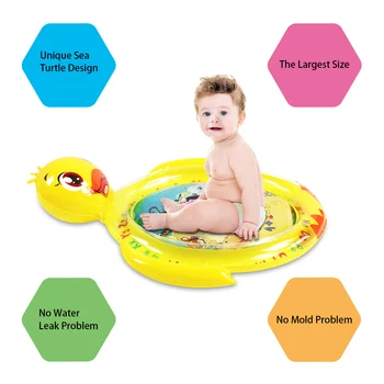 

Cartoon Turtle Duck Shape Baby Infant Inflatable Water Mat Play Game Pad Cushion Yard Outdoor Fun Swimming Pools