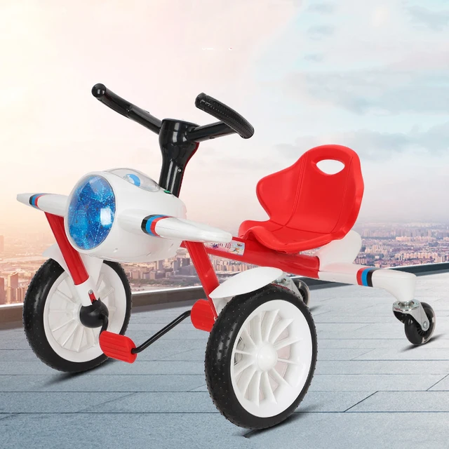 Children's Pedal Drift Toy Car Airplane Head Children's Tricycle Pedal Three-wheeled Square Yo-yo Baby Bicycle  Toddler Car 3