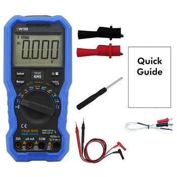 

Bluetooth 4.0 Temperature Test Home Handheld Digital Multimeter Circuit Testing RMS Frequency Data Logger NCV Supported Portable