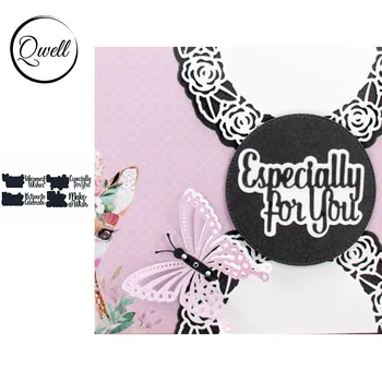 

QWELL Word Metal Cutting Dies for Scrapbooking and Card Making Paper Embossing Craft New 2019 die cuts
