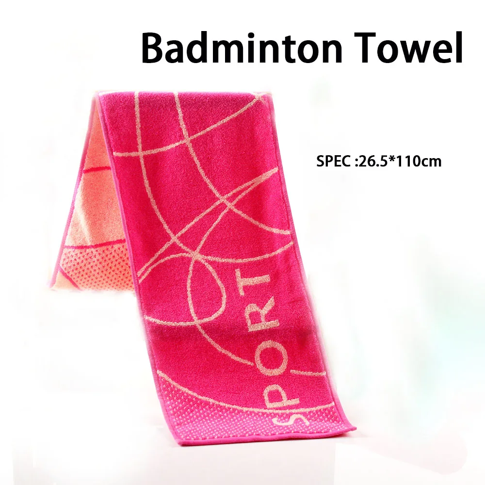 2pcs Badminton Towel Man Woman Pure Cotton Yarn Dyed Sports Thickened Lengthened Soft And Absorbent Blue Red Party Favors Gift