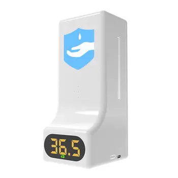 

Automatic Temperature Measuring Soap Dispenser 2 In 1 Soap Dispenser + Wall-Mounted Infrared Thermometer