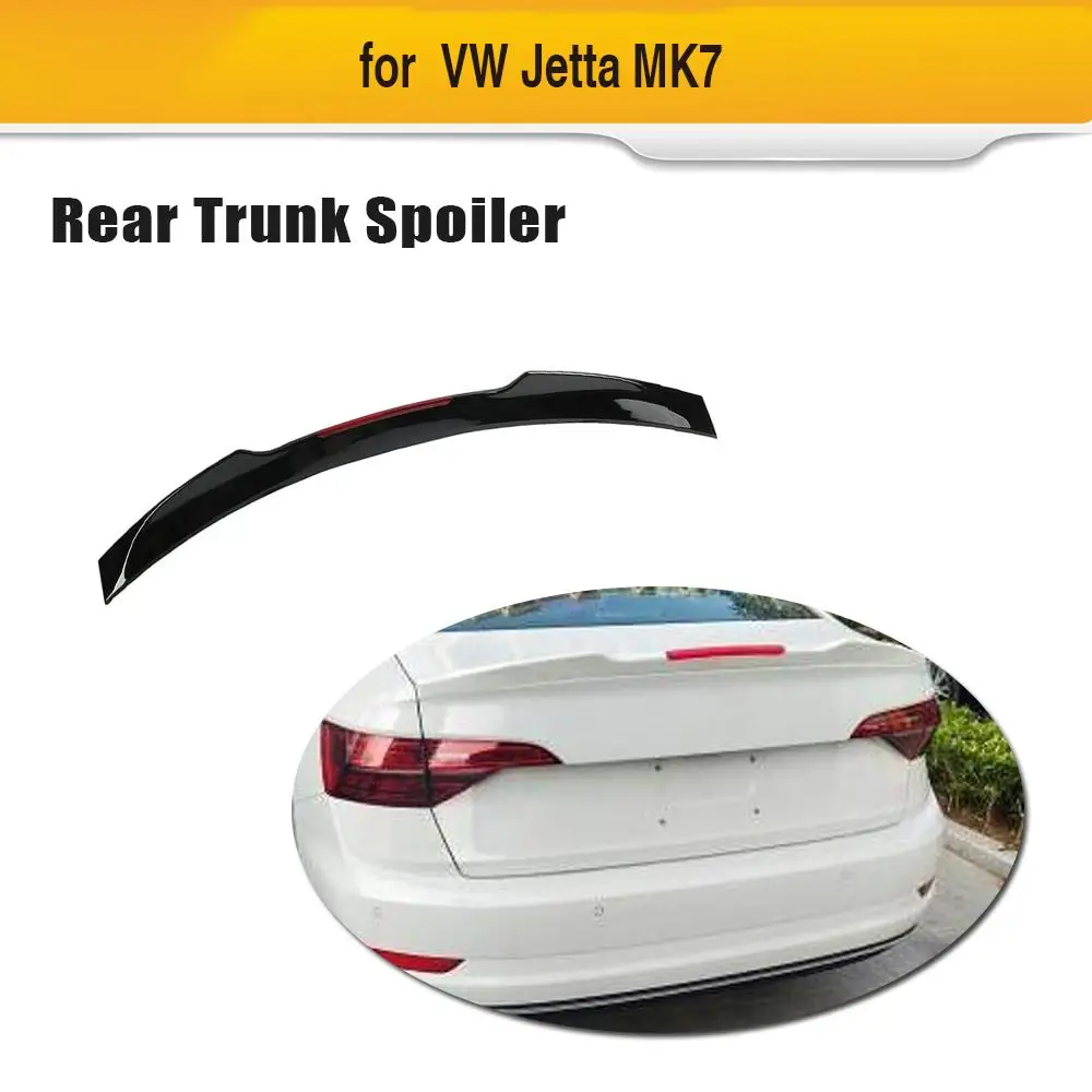 Автомобильный спойлер заднего багажника, крыла для Volkswagen VW Jetta VII MK7- глянцевый черный ABS заднее крыло багажника спойлер