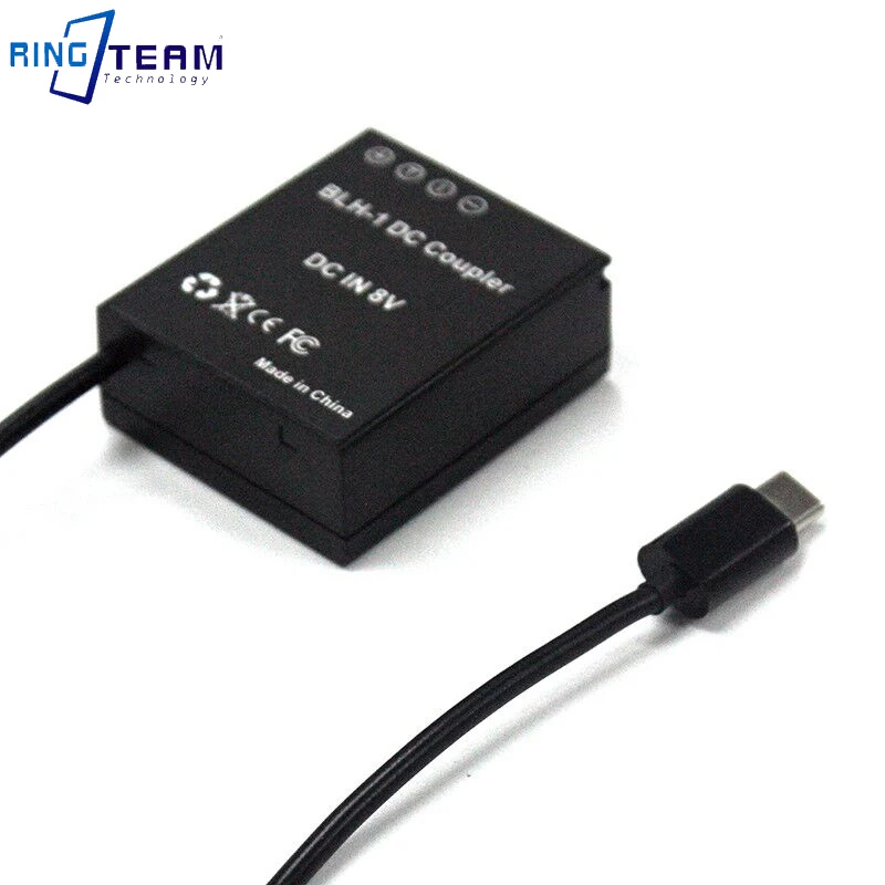 PD USB-C Power Adapter to PS-BLH-1 Dummy Battery BLH1 DC Coupler for Olympus Cameras EM1 MARK II EM1-2 EM1 Mark 2