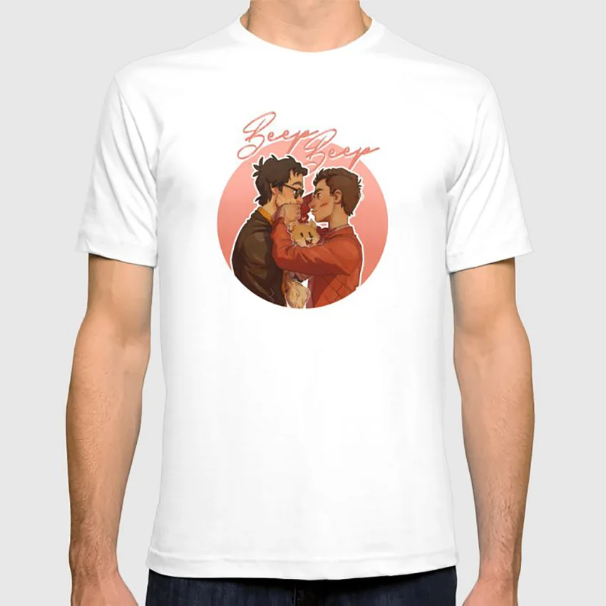 Beep футболка richie eddie Померанский милый собака beep семейная пара гей пара