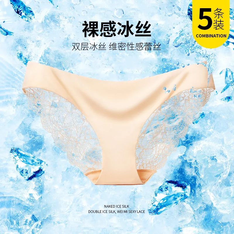 

Underwear Women Fashion Sexy Panties Lace Plus Size Tanga Silk Seamless Lingerie Cotton Triangle Pants Ropa Interior Femenina