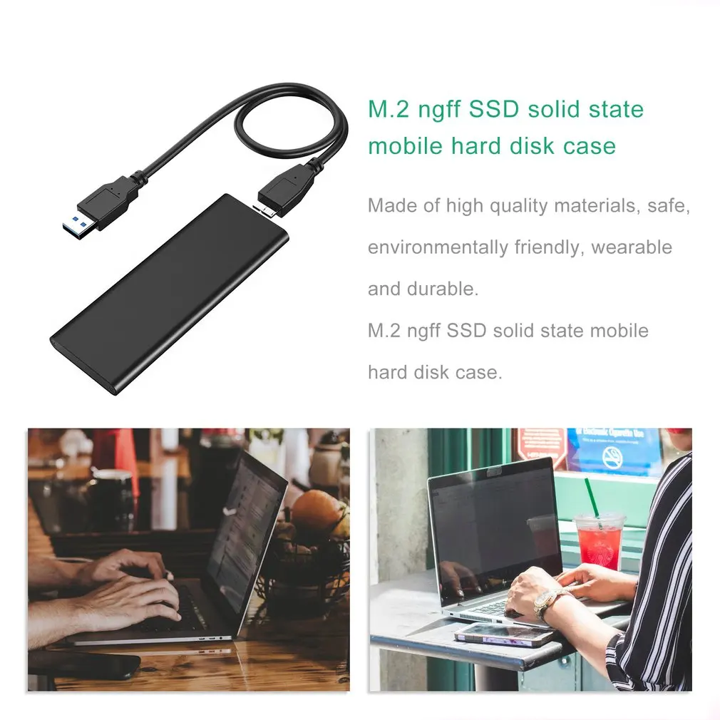 Твердотельный жесткий диск SSD Ngff M.2 NGFF к USB3.0 корпус твердотельного жесткого диска адаптер коробка
