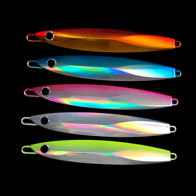 Metal Jigging Lures 60g 80g 100g 120g 150g Saltwater Slide Jigs Leurre Fish Bait Snapper Lure | Спорт и развлечения