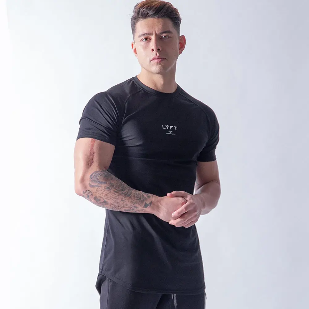 Short sleeve gym t-shirt for men mens clothing tops & t-shirts