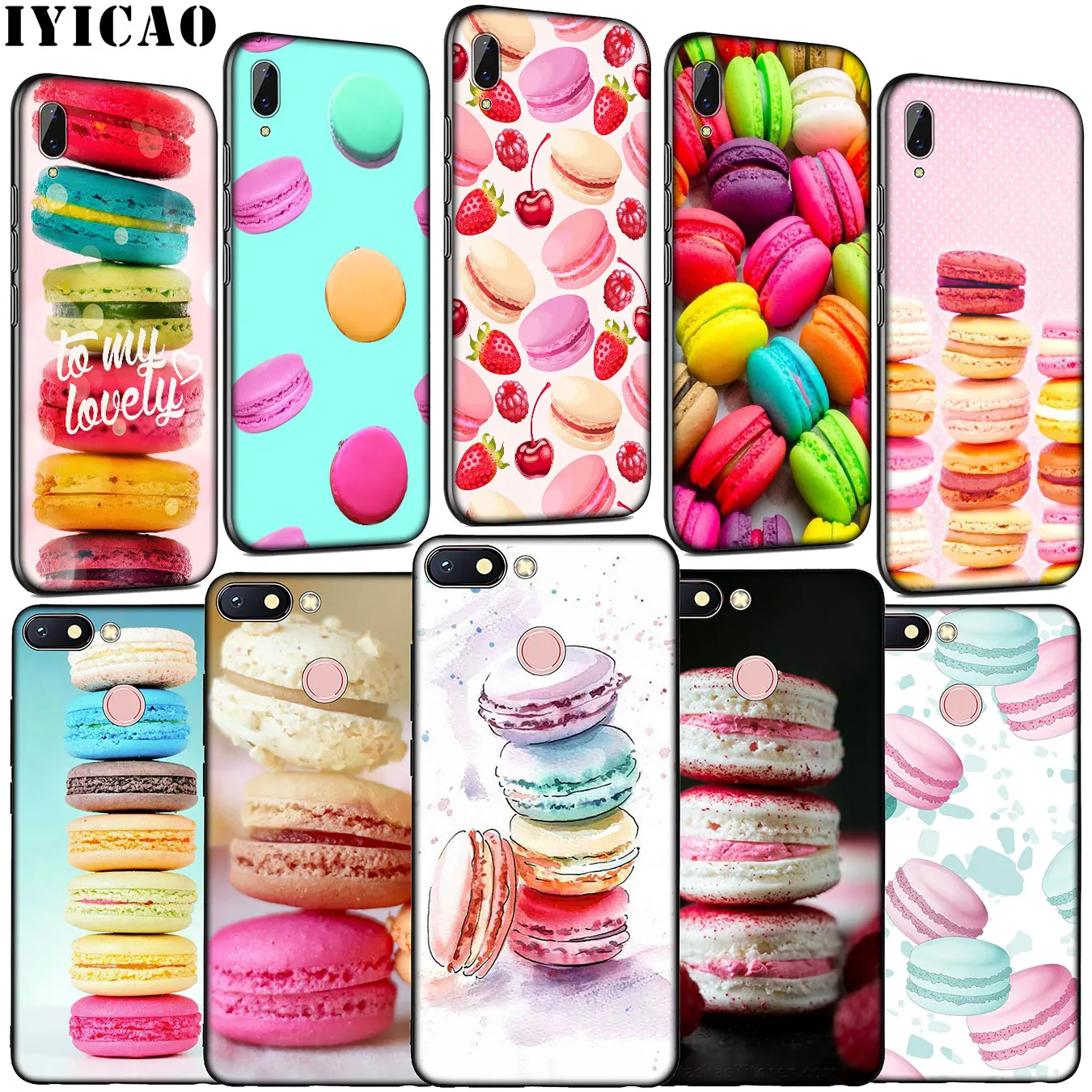 Мягкий силиконовый чехол для телефона IYICAO Macarons Sweet Xiaomi Redmi Note 8 8T 8A 7 7A 6 6A 5 5A K30 K20 Pro GO