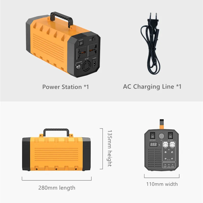 best jump starter GKFLY 220V 500W Portable Generator 75000mAh Power Station Emergency Power Supply Pure Sine Wave with DC / AC Inverter For Camp portable jump starter