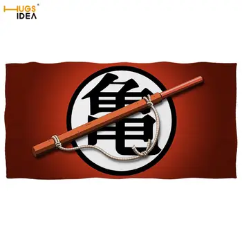 

HUGSIDEA Cartoon Dragon Ball Z Shower/Bath Towel Dragon Legend Super Saiyan Beach Towel for Kids Children Boy's Yoga/gym Blanket