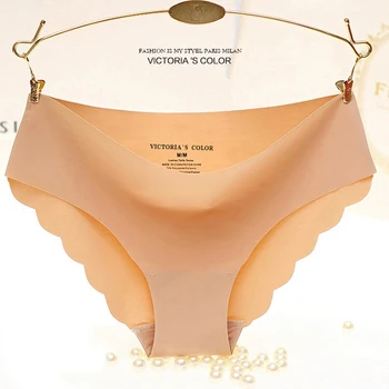 

Seamless Panties Woman Underwear Sexy Briefs Solid Female Panty Hot Sale Underwear For Women Ice Silk Seamless Underpants