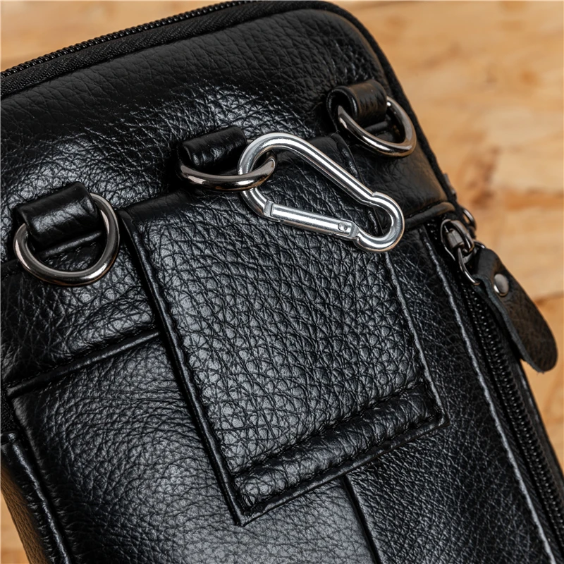 Высокое качество натуральная мягкая кожа сотовый мобильный чехол для телефона маленький мессенджер через плечо ремень сумка Мужская поясная сумка