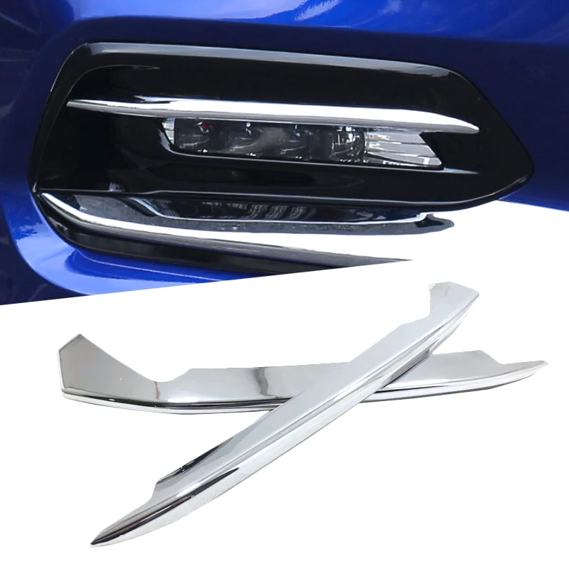 2018 For Honda Accord Car Head Lights Lamp Eyebrow Eyelid Garnish Cover Trim 2PC