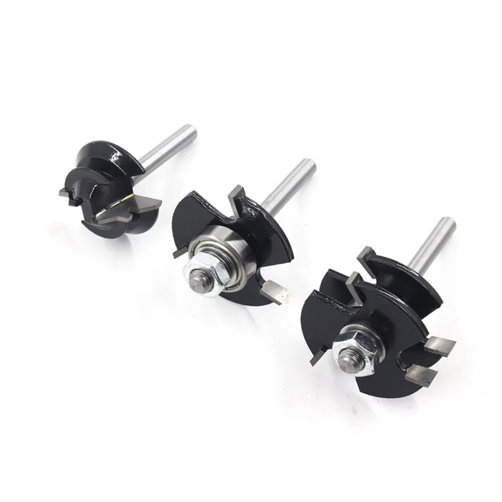 

7pcs Router Bit Set 1/4-Inch Shank Router Bits Woodworking Wood Cutter Wood Carbide Grooves Tongue Milling Tools