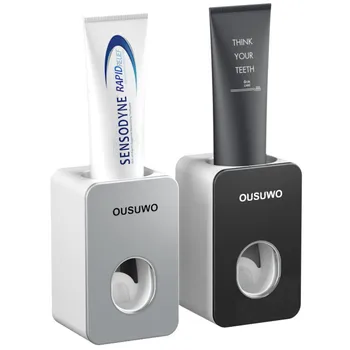 

Automatic Toothpaste Dispenser Dust-proof Toothbrush Holder Wall Mount Stand Bathroom Accessories Set Toothpaste Squeezers YH216