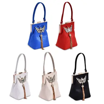 

Women Lady Tassel Handbag Bridal Clutch Party Wedding Prom Phone Pouch Purse Evening Bag
