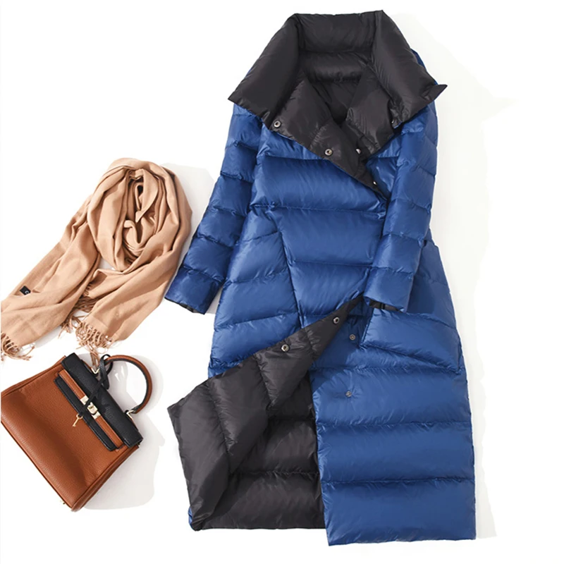 Fitaylor Women Down Jacket Long Coat Winter Warm